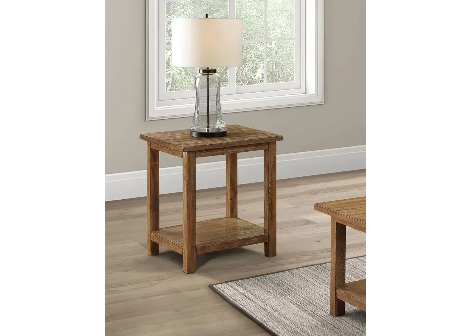 Payne - Wood End Table with Shelf