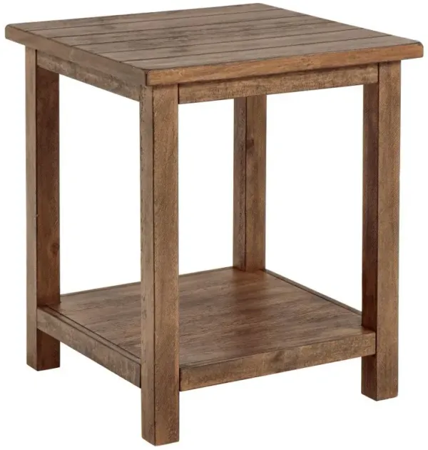Payne - Wood End Table with Shelf