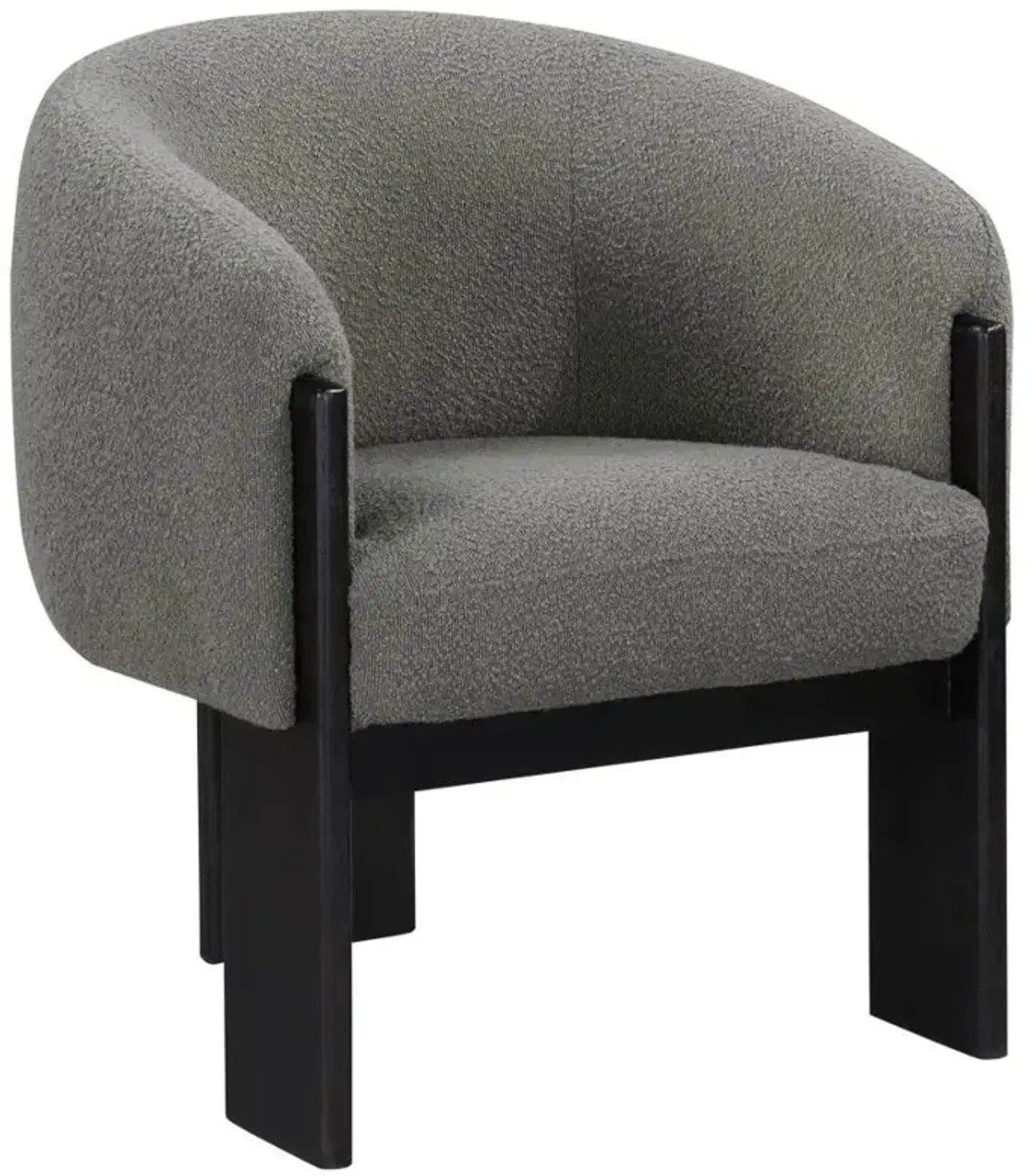 Valdez - Boucle Upholstered Barrel Back Accent Chair