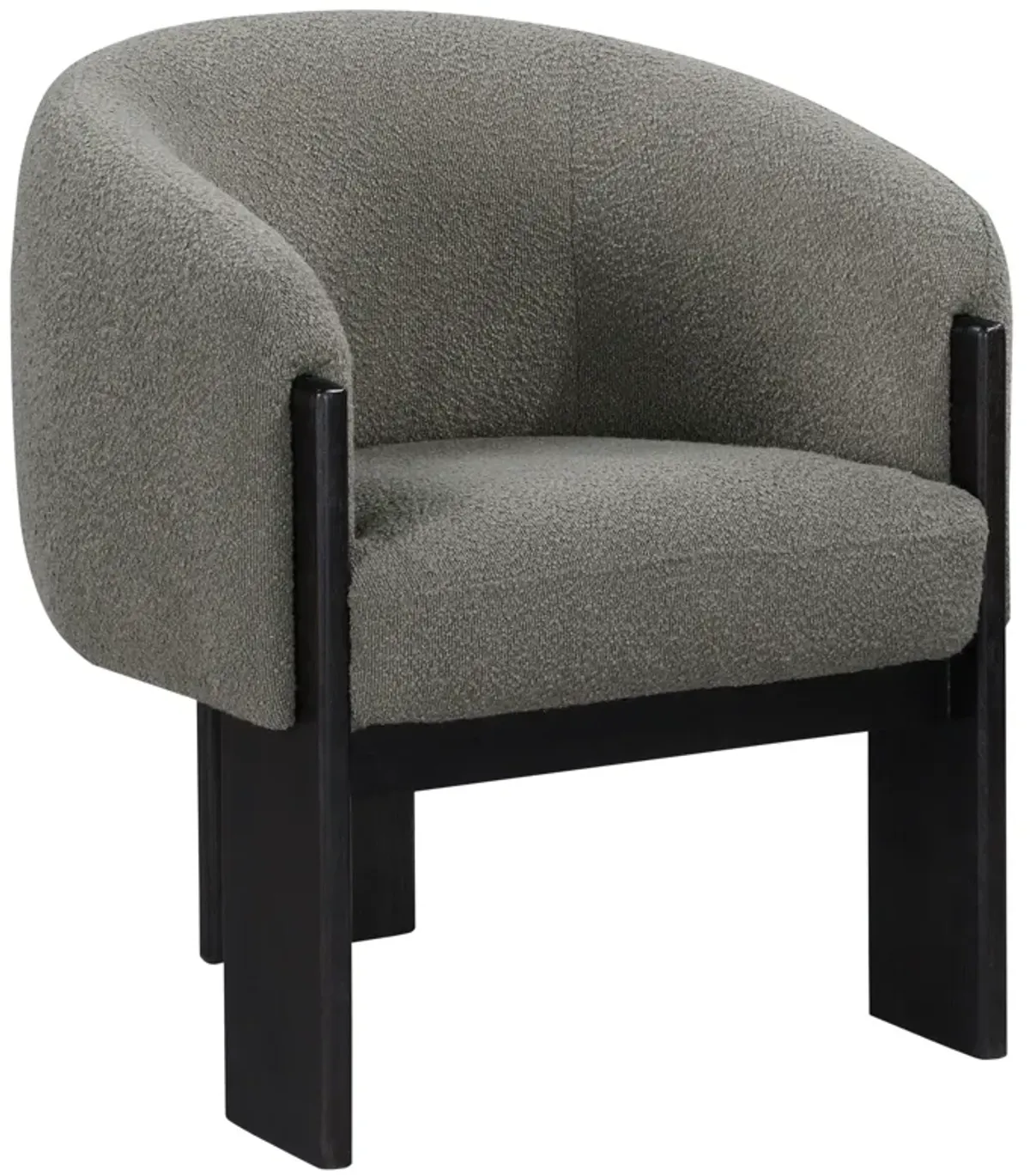 Valdez - Boucle Upholstered Barrel Back Accent Chair