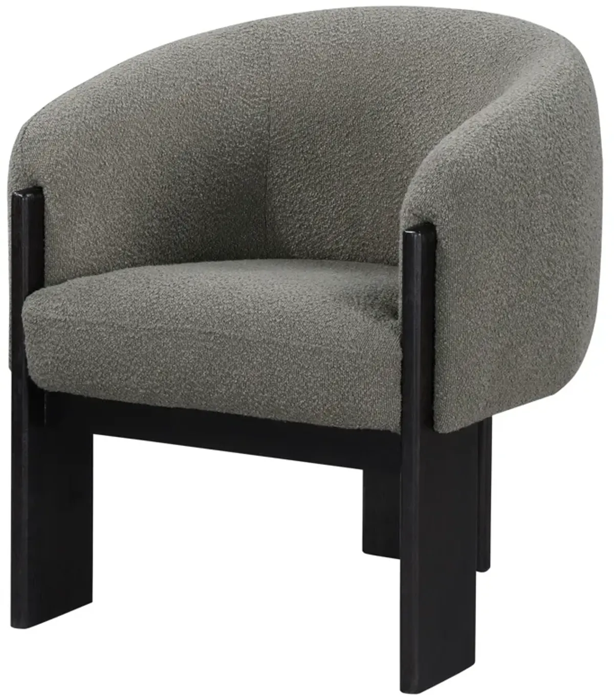 Valdez - Boucle Upholstered Barrel Back Accent Chair