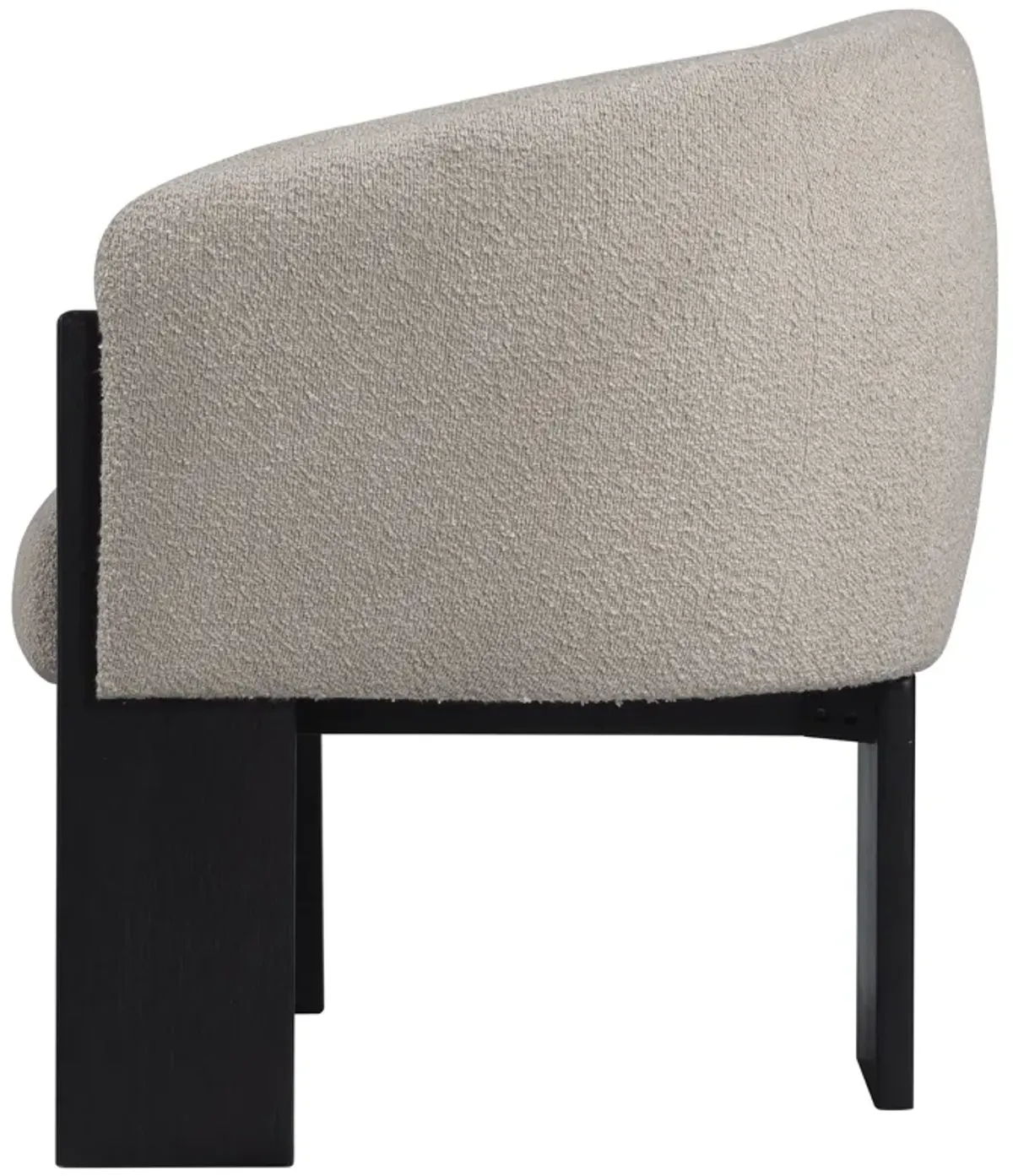 Valdez - Boucle Upholstered Barrel Back Accent Chair