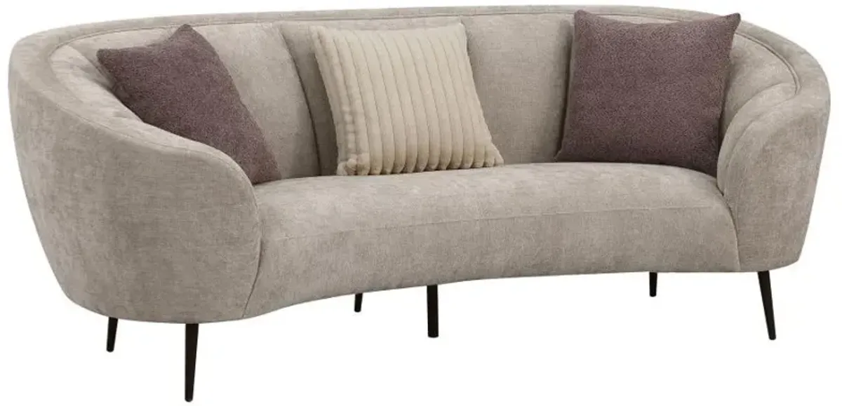 Ellorie - Upholstered Curved Sofa Set