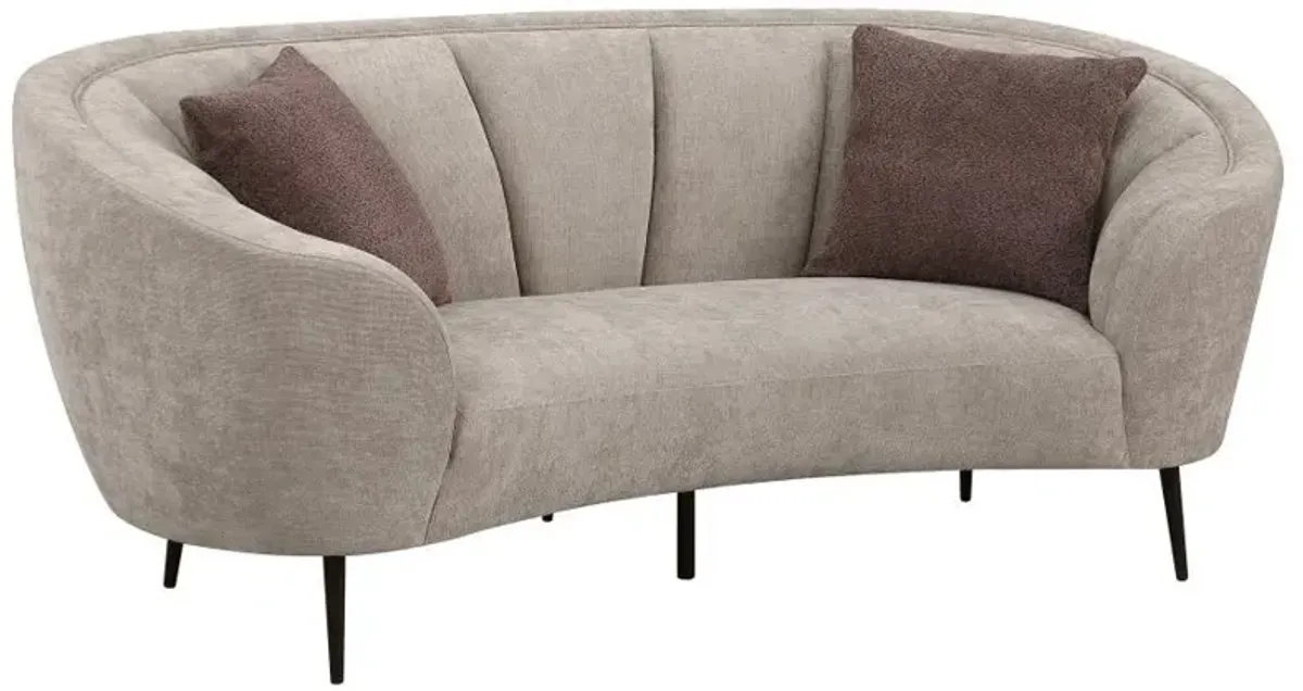 Ellorie - Upholstered Curved Sofa Set