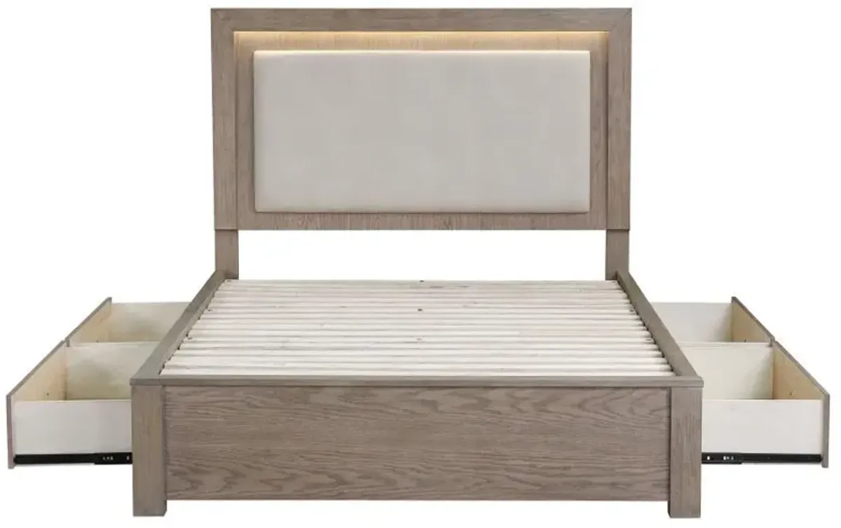 Kenora - LED Storage Bed