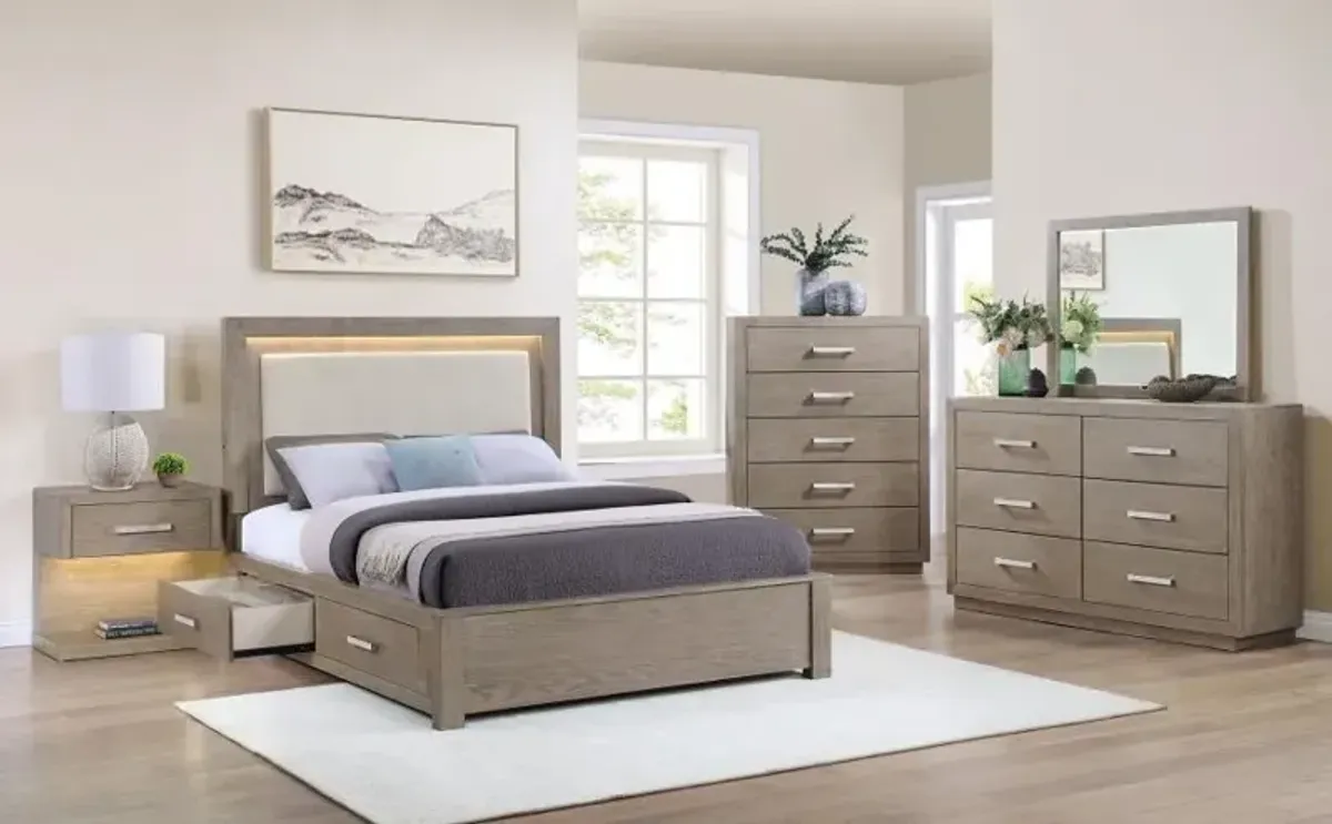 Kenora - LED Storage Bed