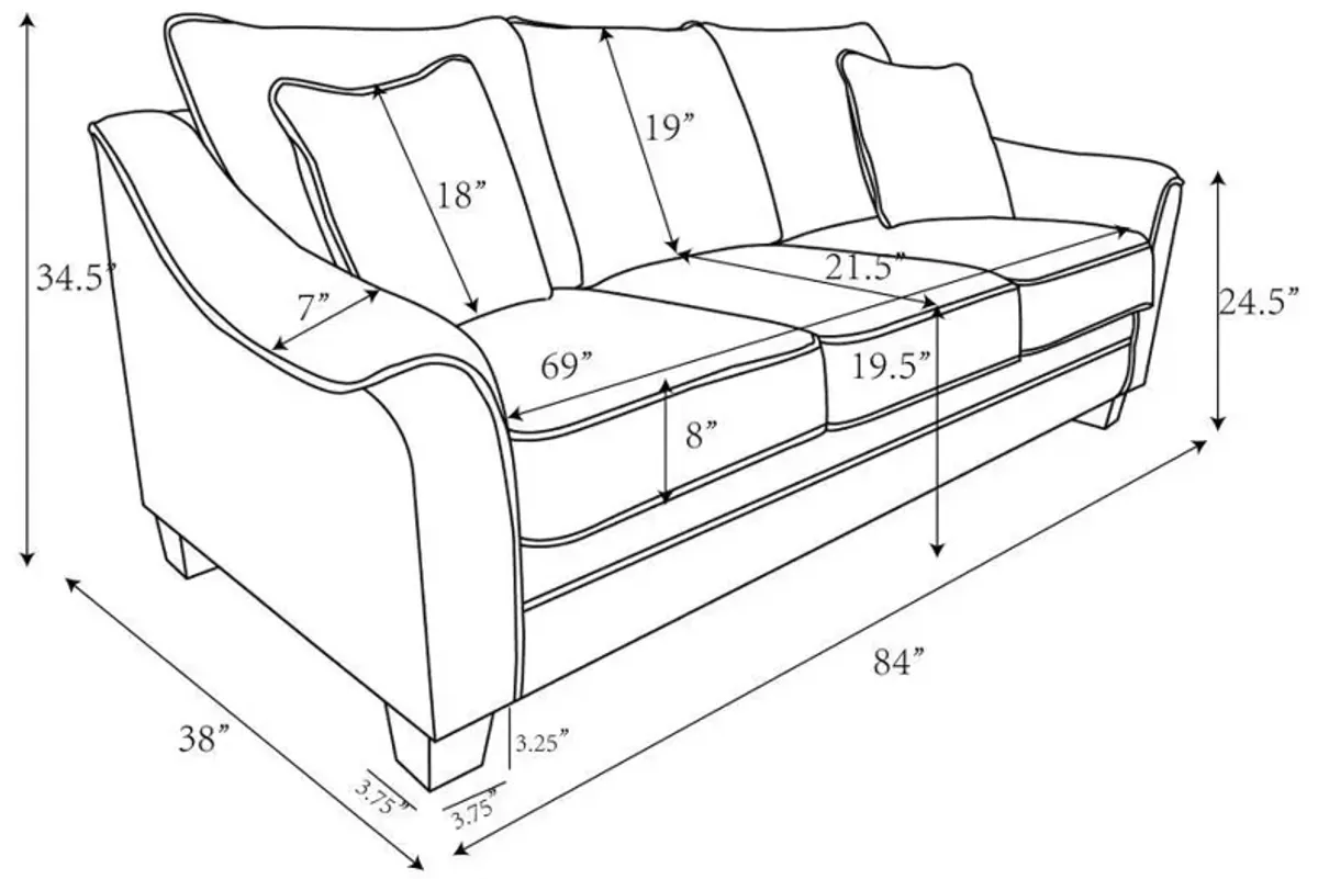 Tomkins - Boucle Upholstered Sofa Set