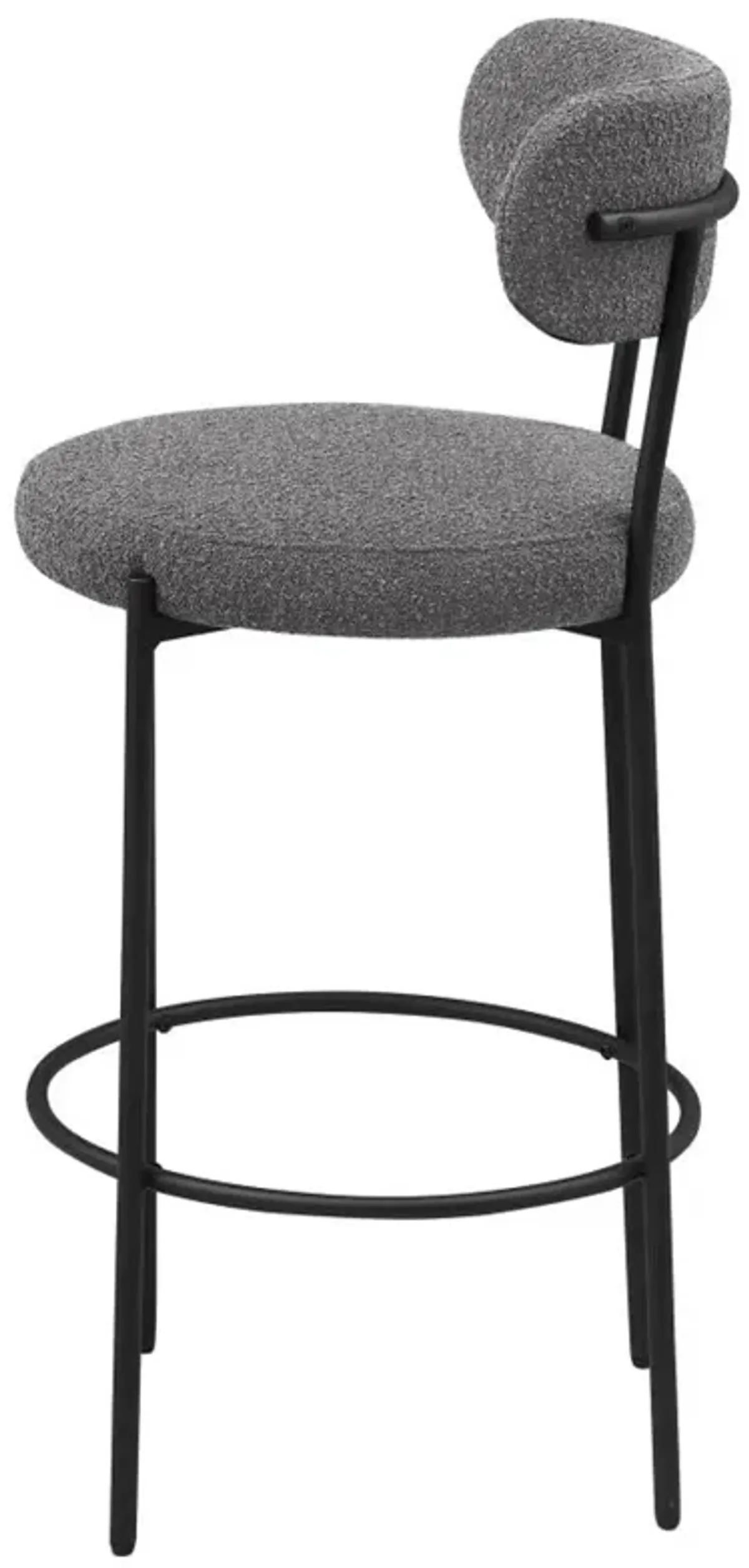 Viola - Boucle Upholstered Bar Stool (Set of 2)