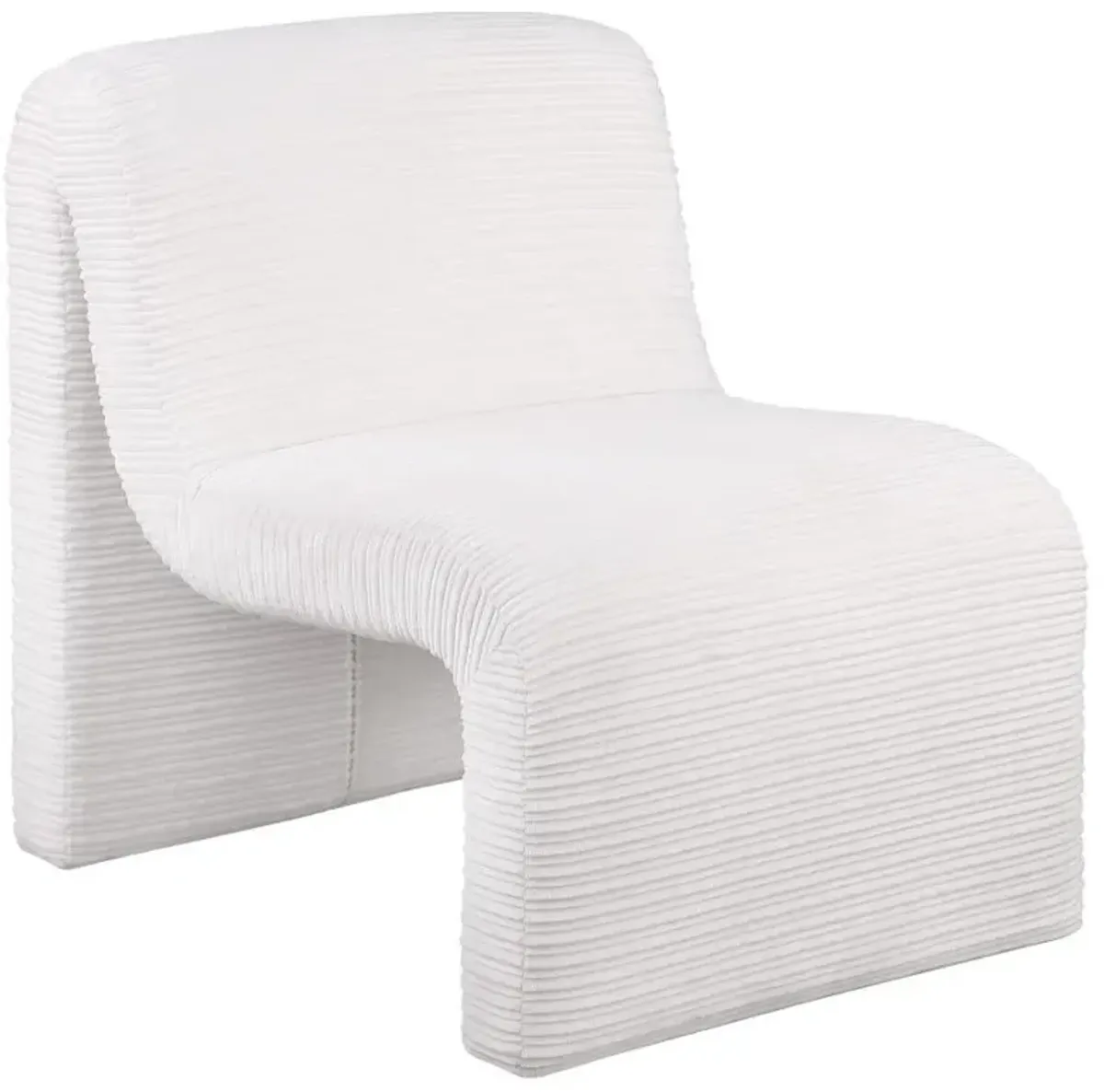Drayton - Upholstered Curved Armless Accent Chair
