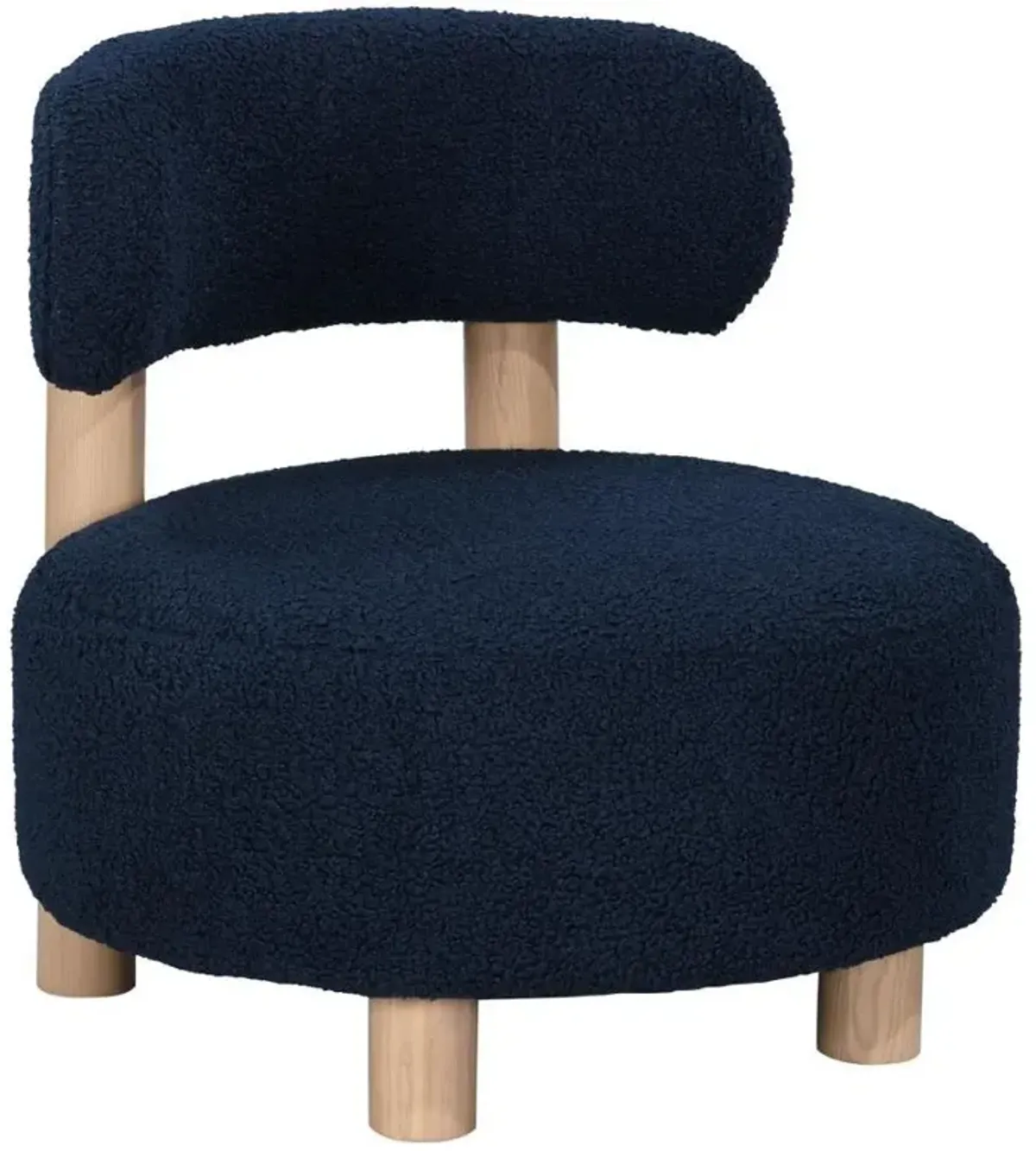 Zonie - Boucle Upholstered Barrel Back Accent Chair