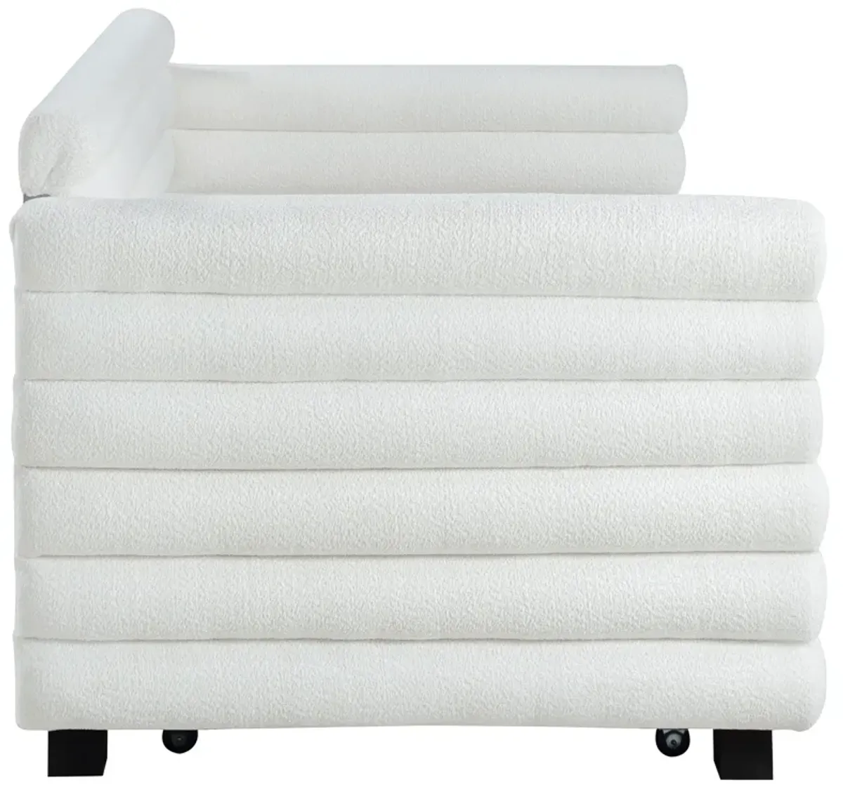 Patricia - Boucle Upholstered Day Bed With Trundle