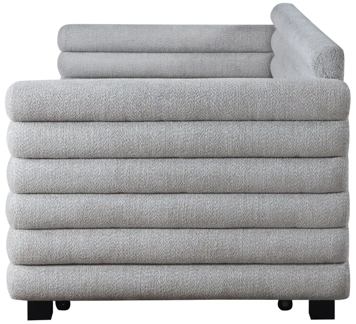 Patricia - Boucle Upholstered Day Bed With Trundle