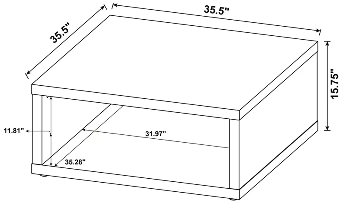 Frisco - Square Engineered Wood Coffee Table