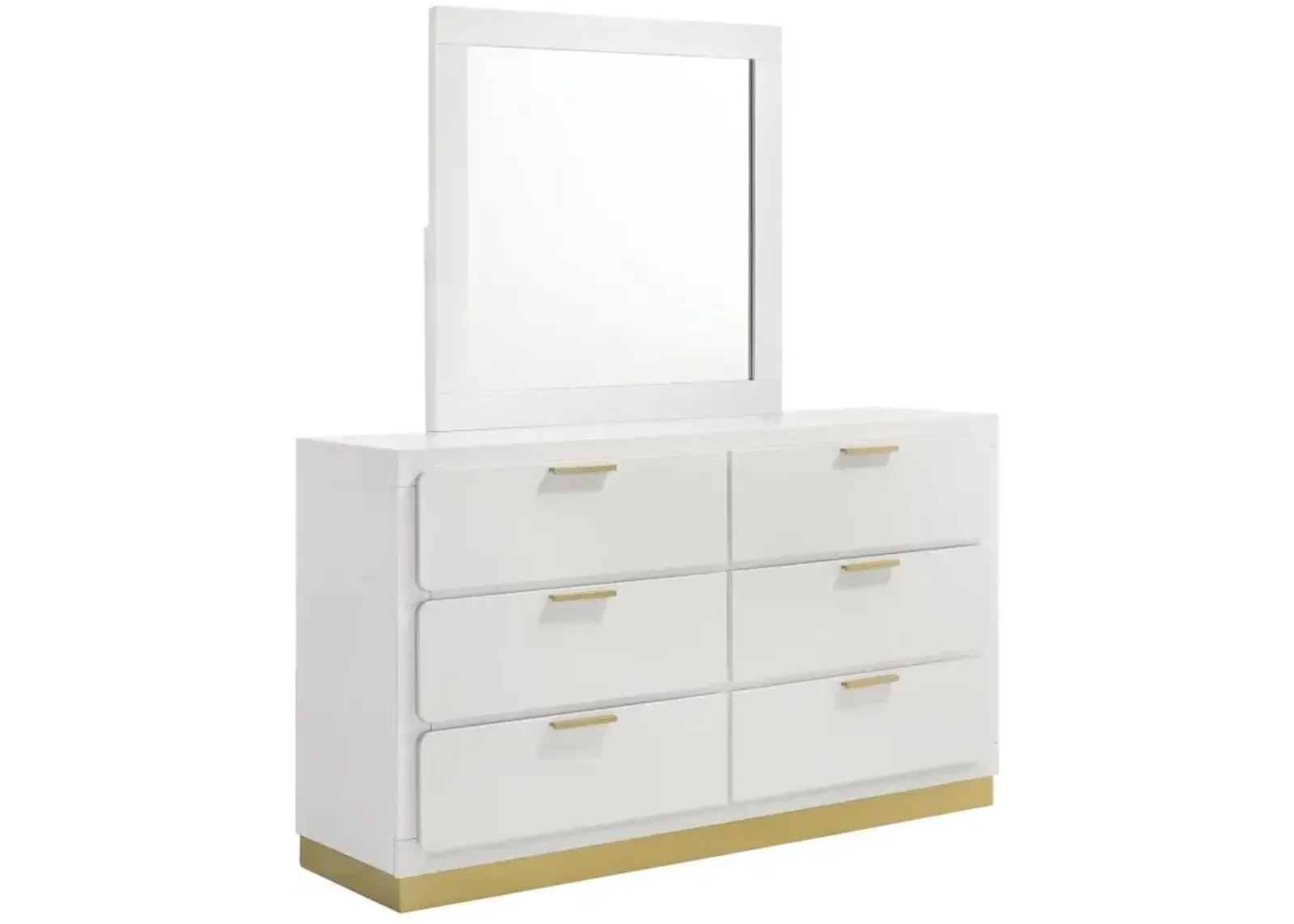 Caraway - 6-Drawer Bedroom Dresser With Mirror