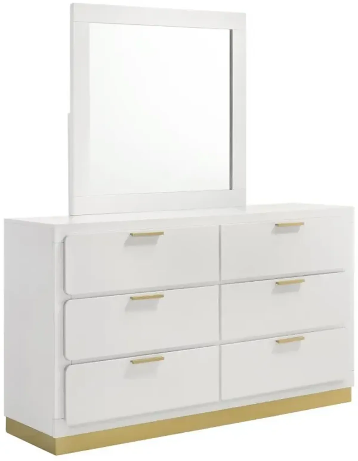 Caraway - 6-Drawer Bedroom Dresser With Mirror