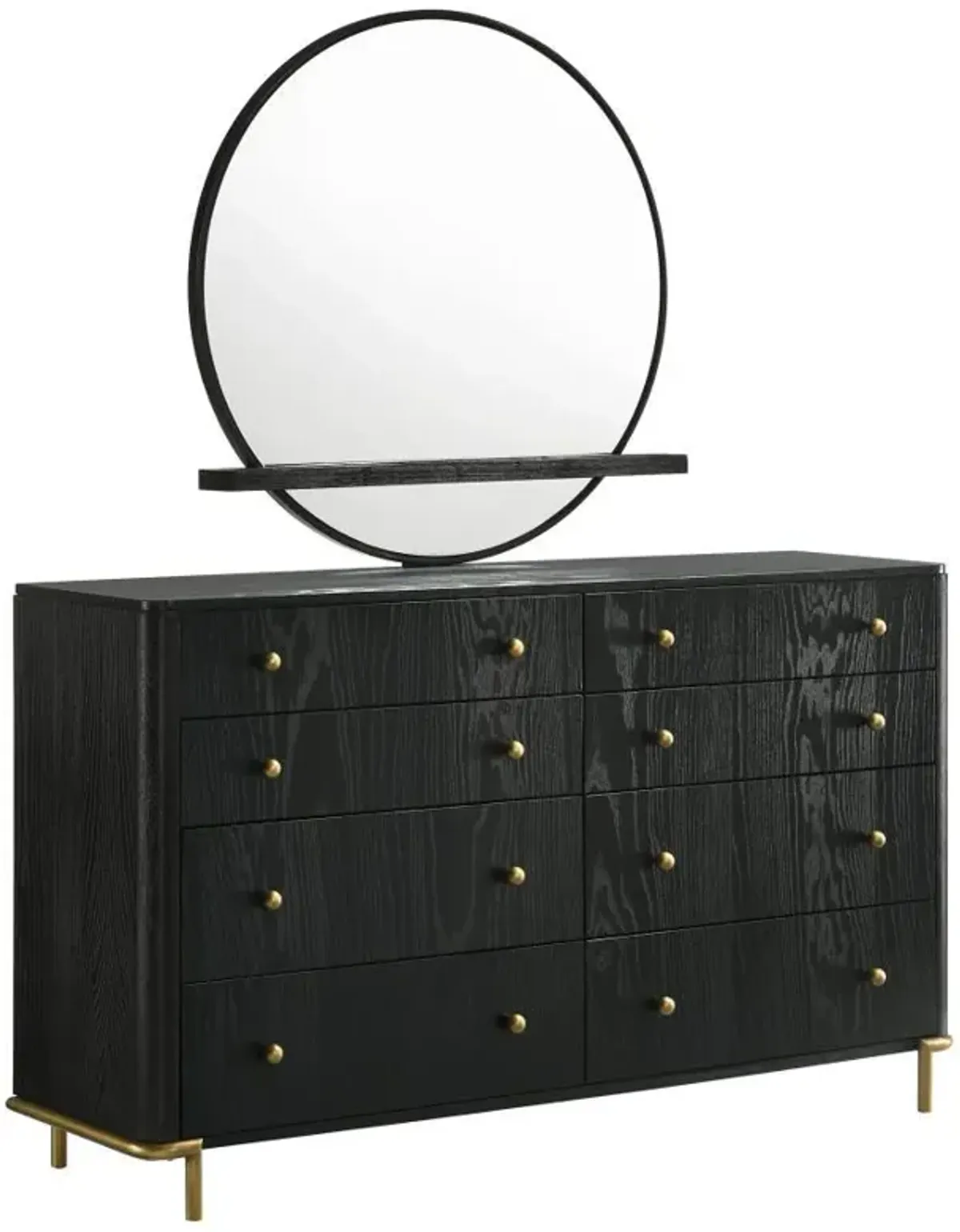 Arini - 8-Drawer Bedroom Dresser With Mirror