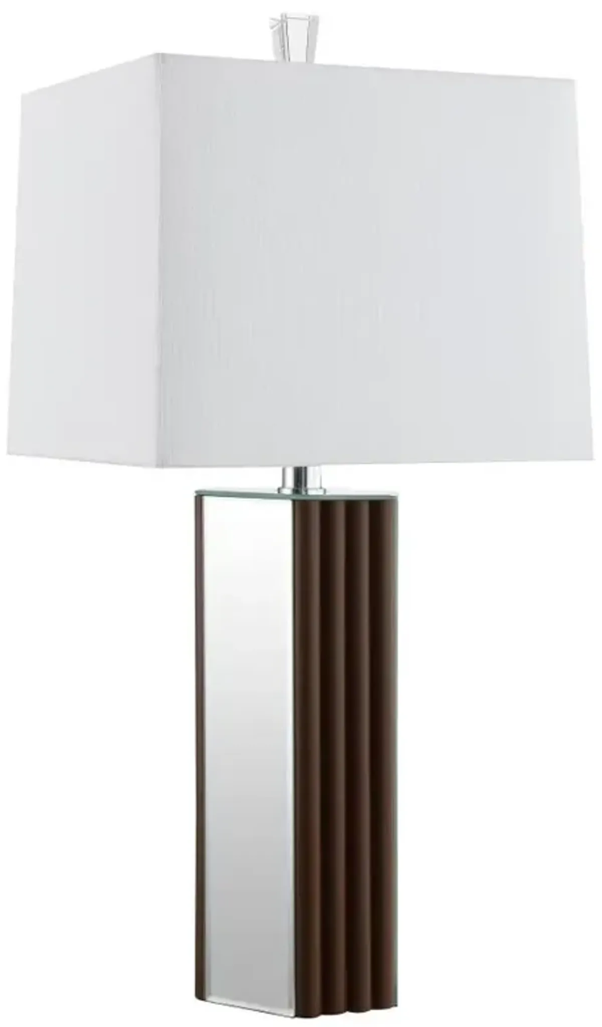 Elena - Square Tapered Mirrored Lamp