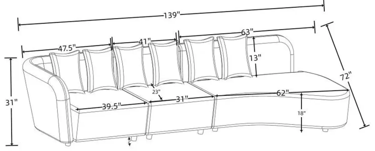 Fayette - Upholstered Sectional Sofa