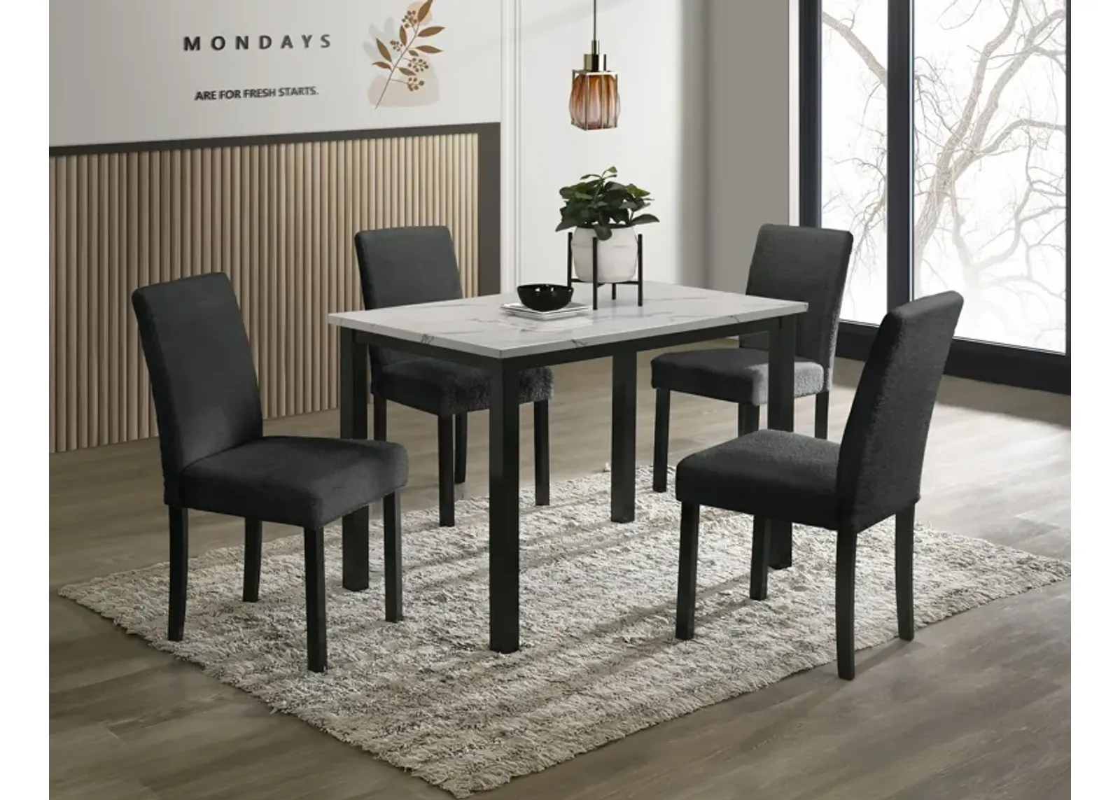 Resia - Dining Chair (Set of 4) - Black