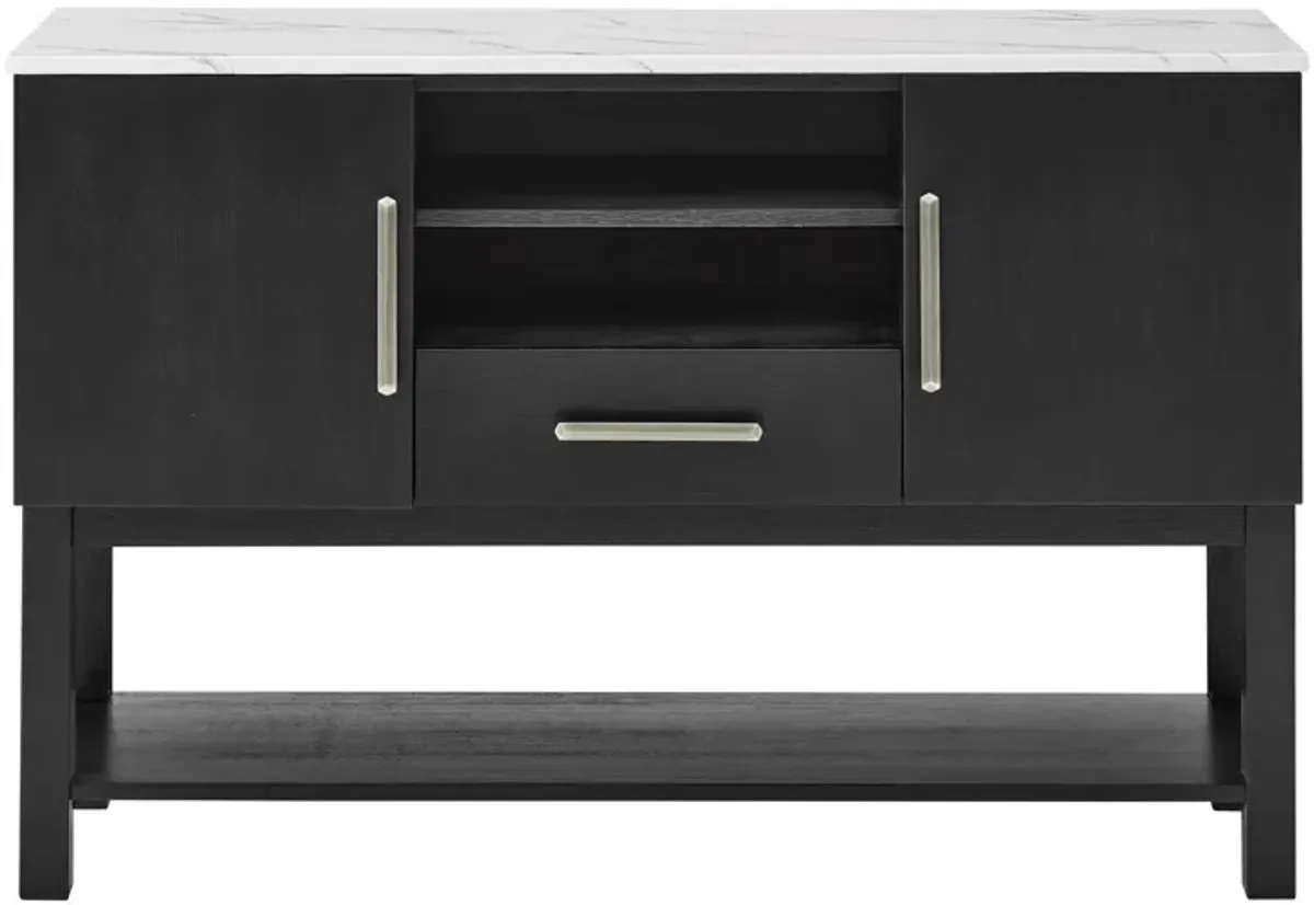 Vance - Side Board - Charcoal / White