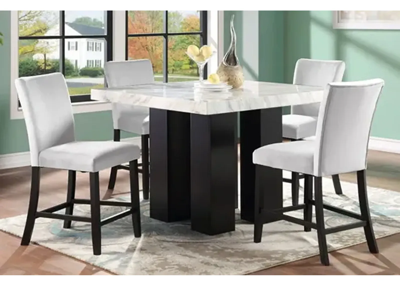 Parkside - Counter Height Table - White / Black