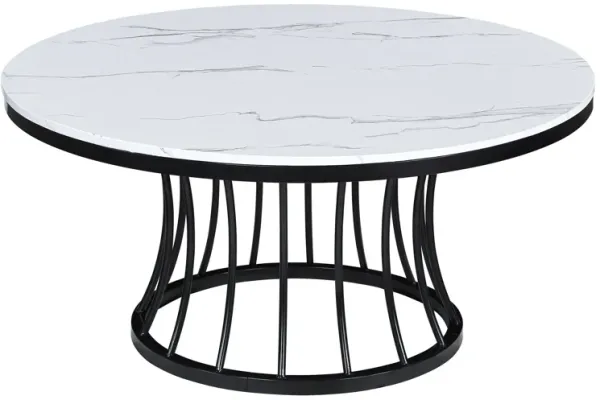 Hadley - 3-Piece Cocktail Table Set - White / Black