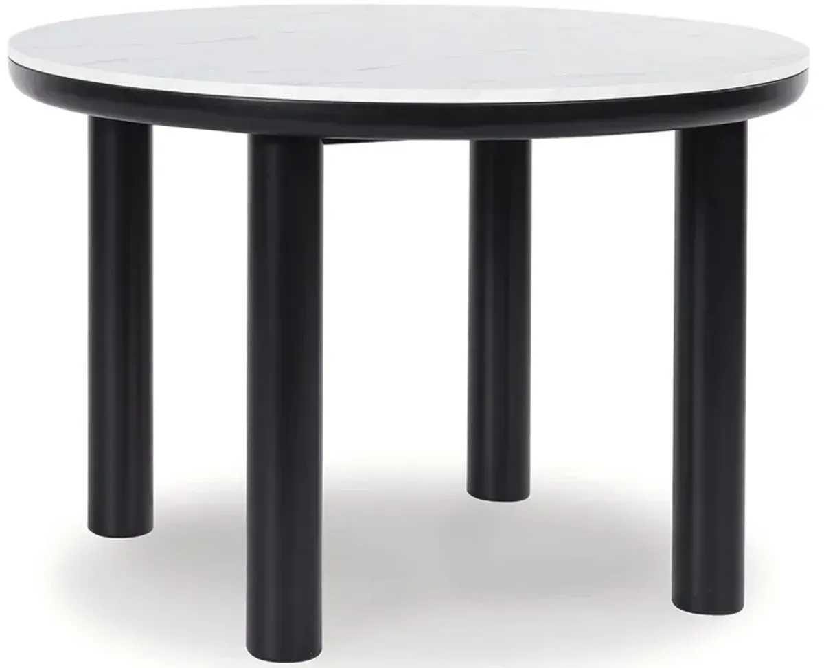 Xandrum - Black - Round Dining Room Table