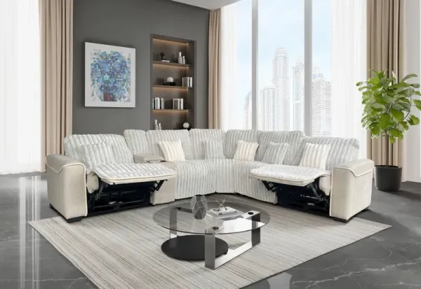 6 Piece Power Reclining Sectional