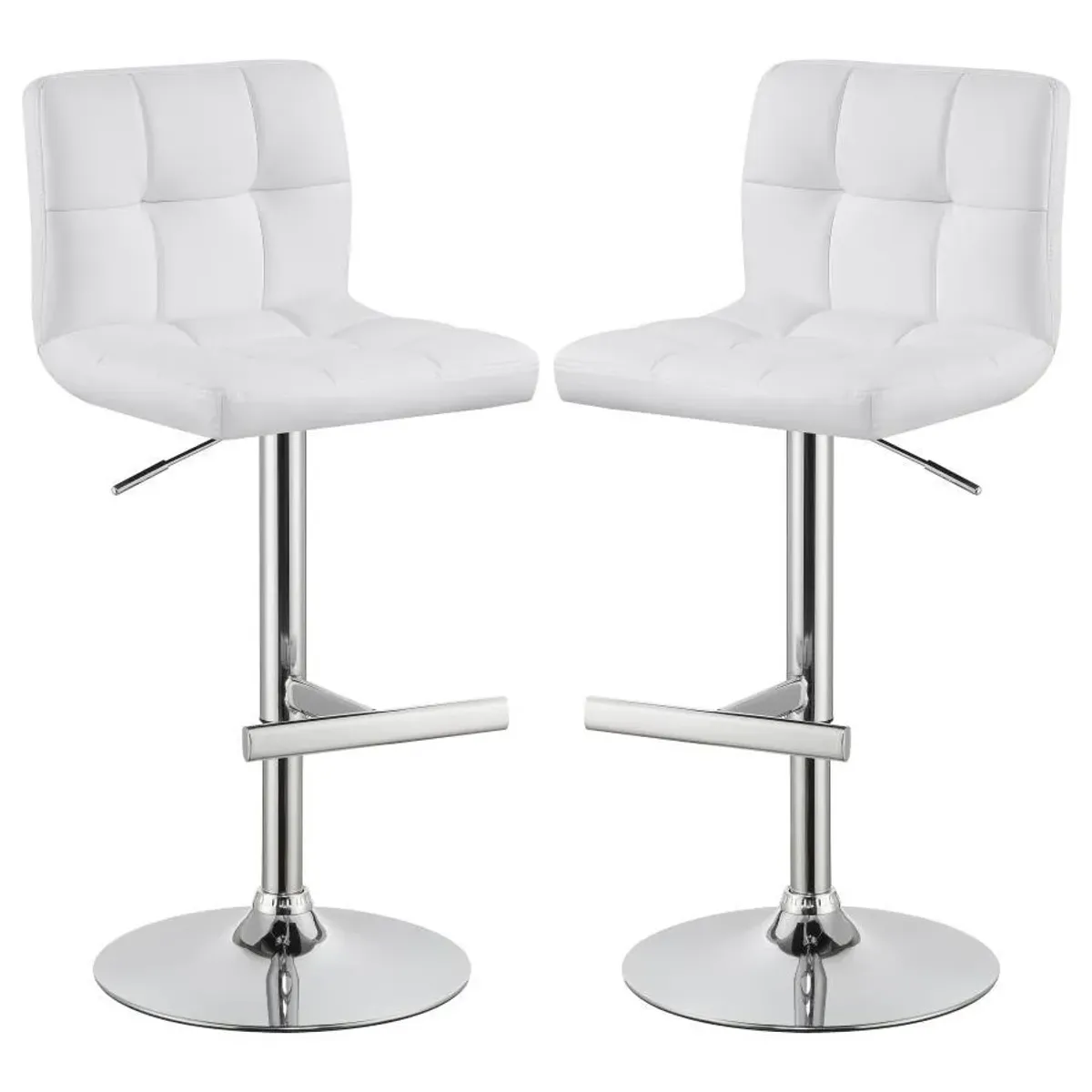 Lenny - Upholstered Adjustable Bar Stool (Set of 2)