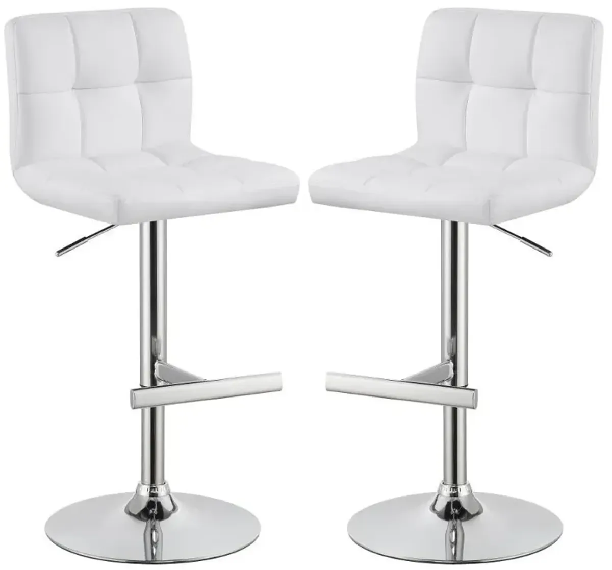 Lenny - Upholstered Adjustable Bar Stool (Set of 2)