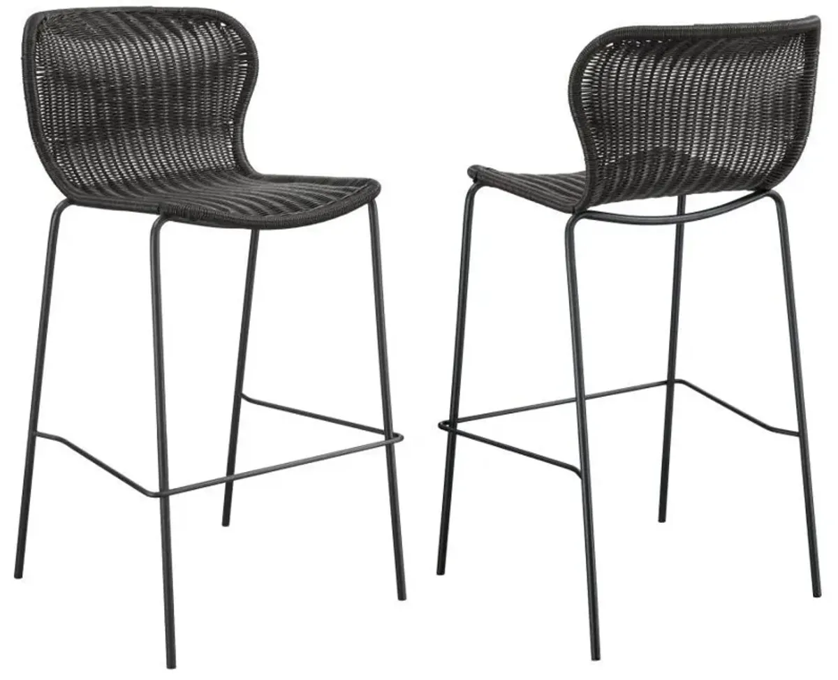 Mckinley - Faux Rattan Metal Chair (Set of 2)