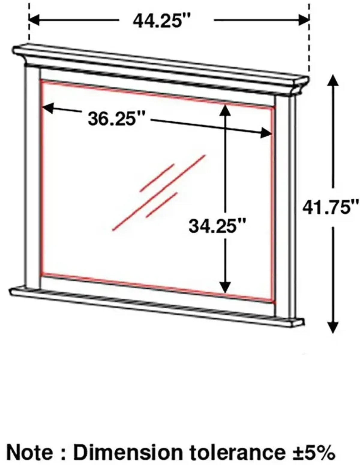 Franco - Dresser Mirror