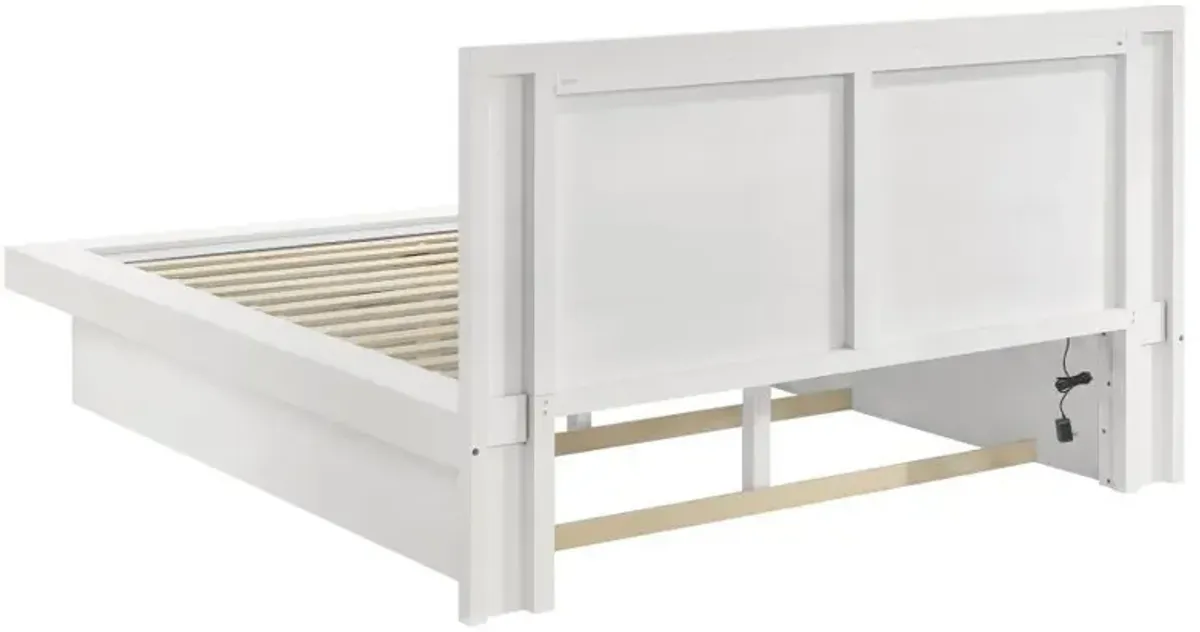 Jessica - Wood LED Panel Bed