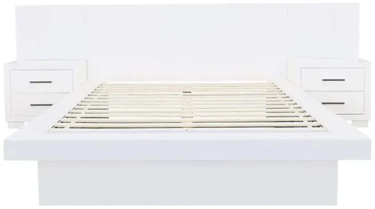 Jessica - Wood LED Panel Bed