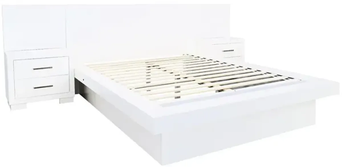 Jessica - Wood LED Panel Bed