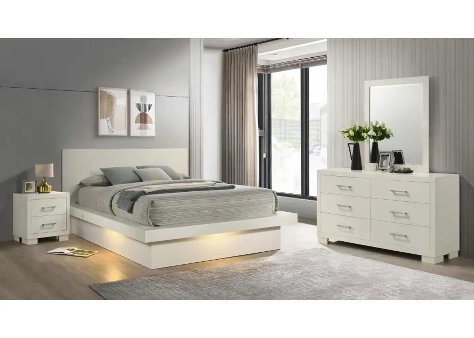 Jessica - LED Bedroom Set