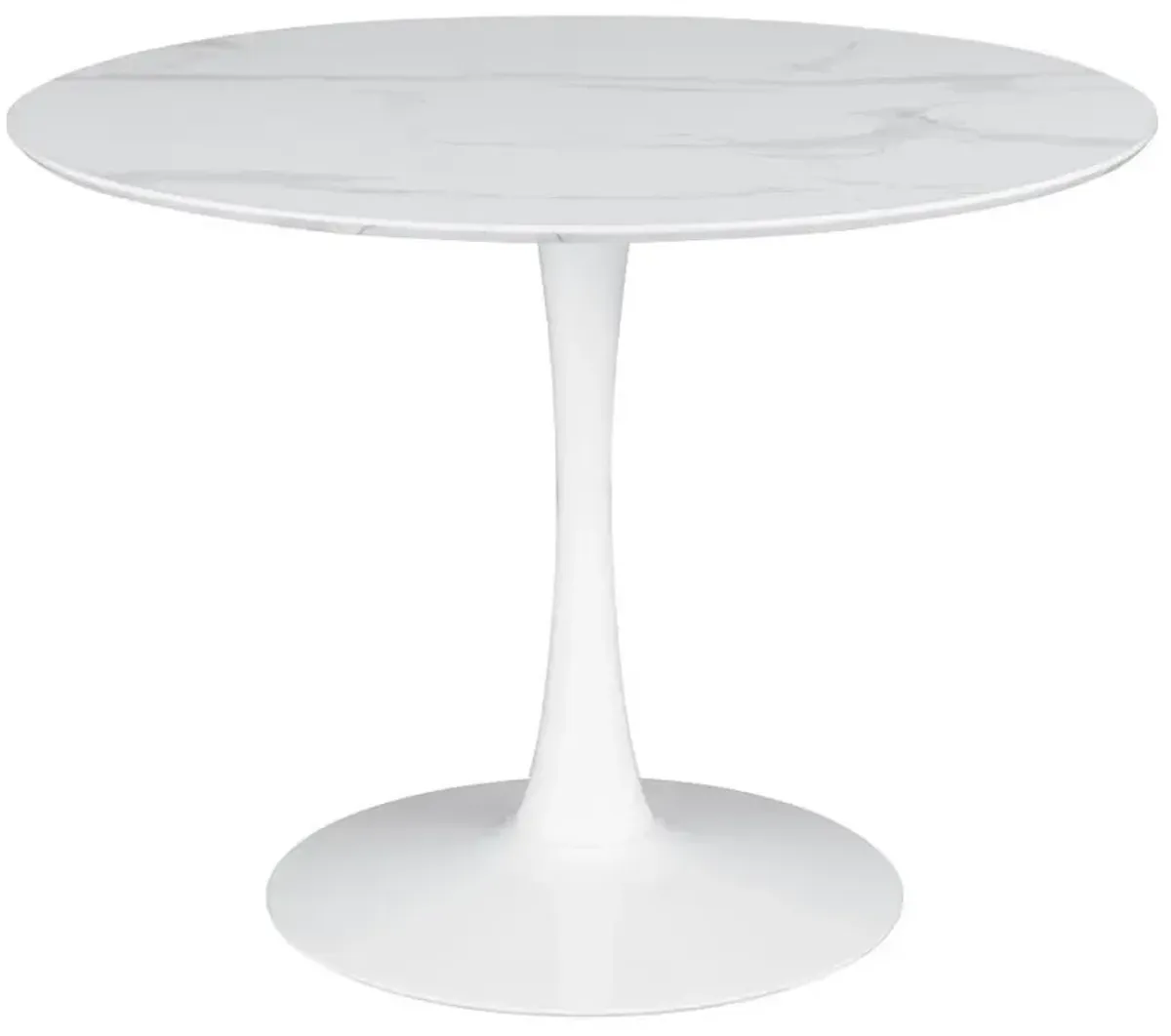 Arkell - Round Faux Marble Top Dining Table