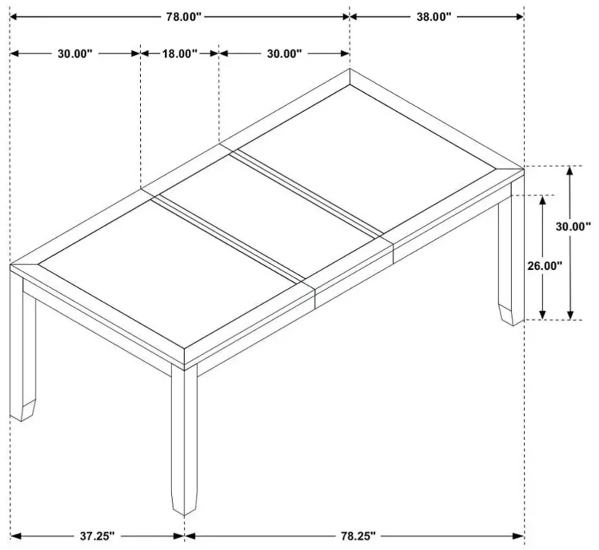 Elodie - Rectangular Extension Leaf Dining Set