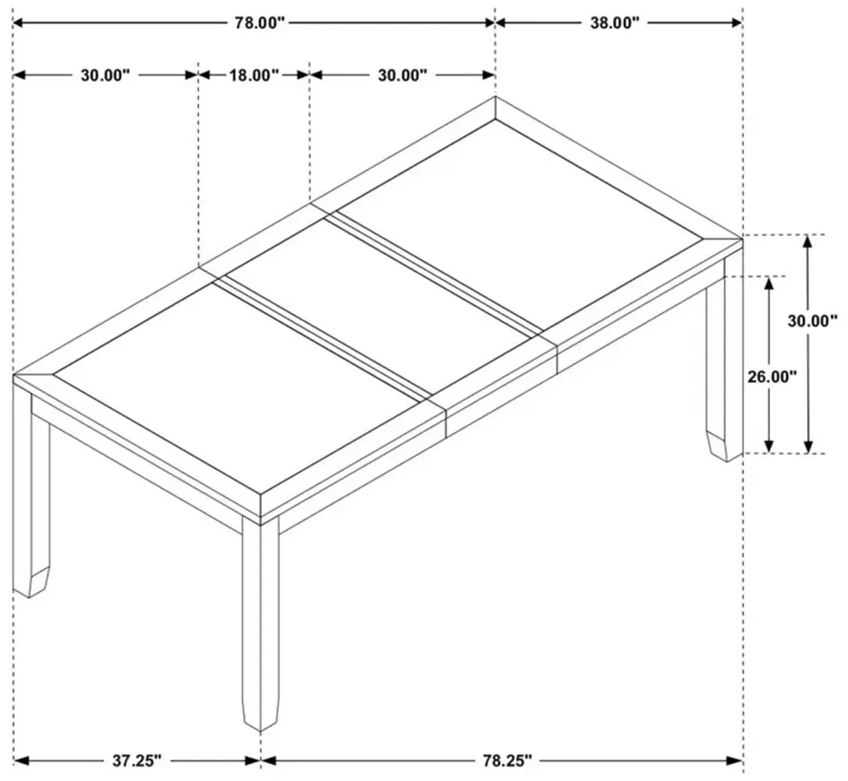 Elodie - Rectangular Extension Leaf Dining Set