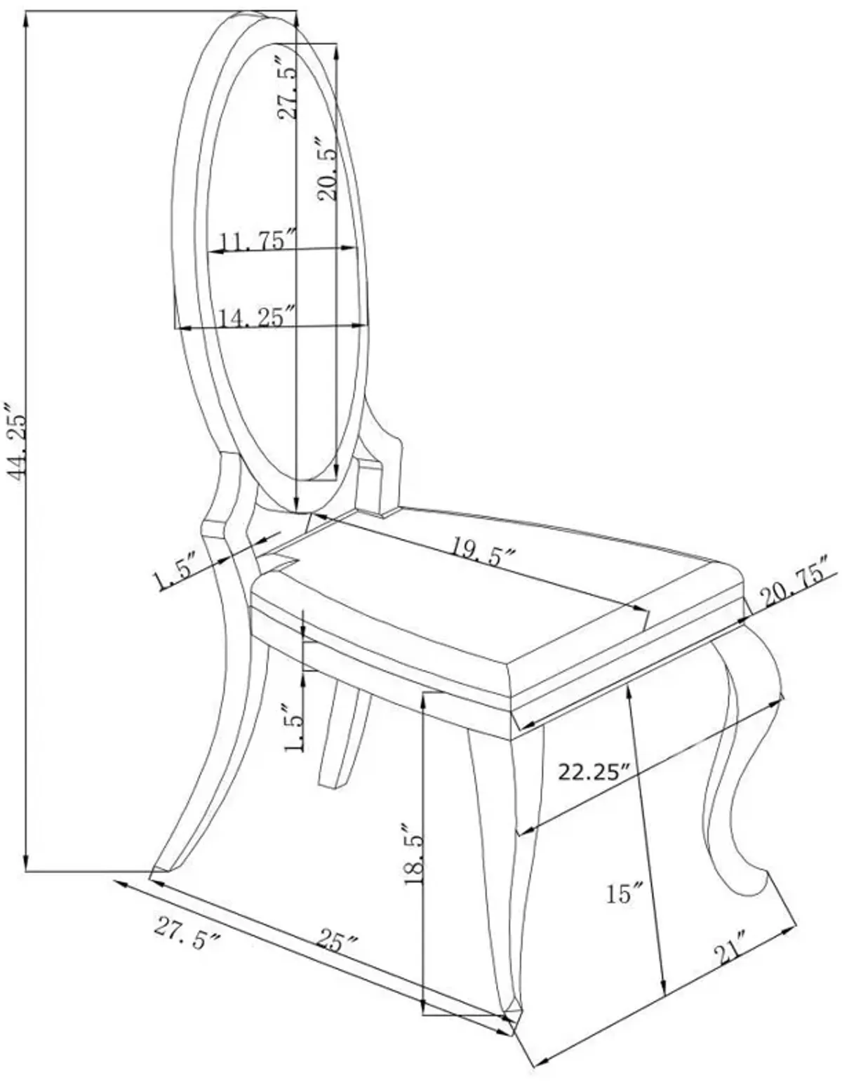 Antoine - Rectangular Glass Top Dining Set