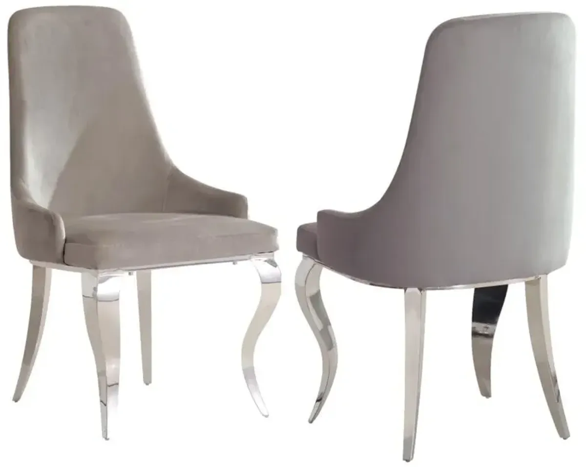 Antoine - Velvet Upholstered Dining Side Chair (Set of 2)