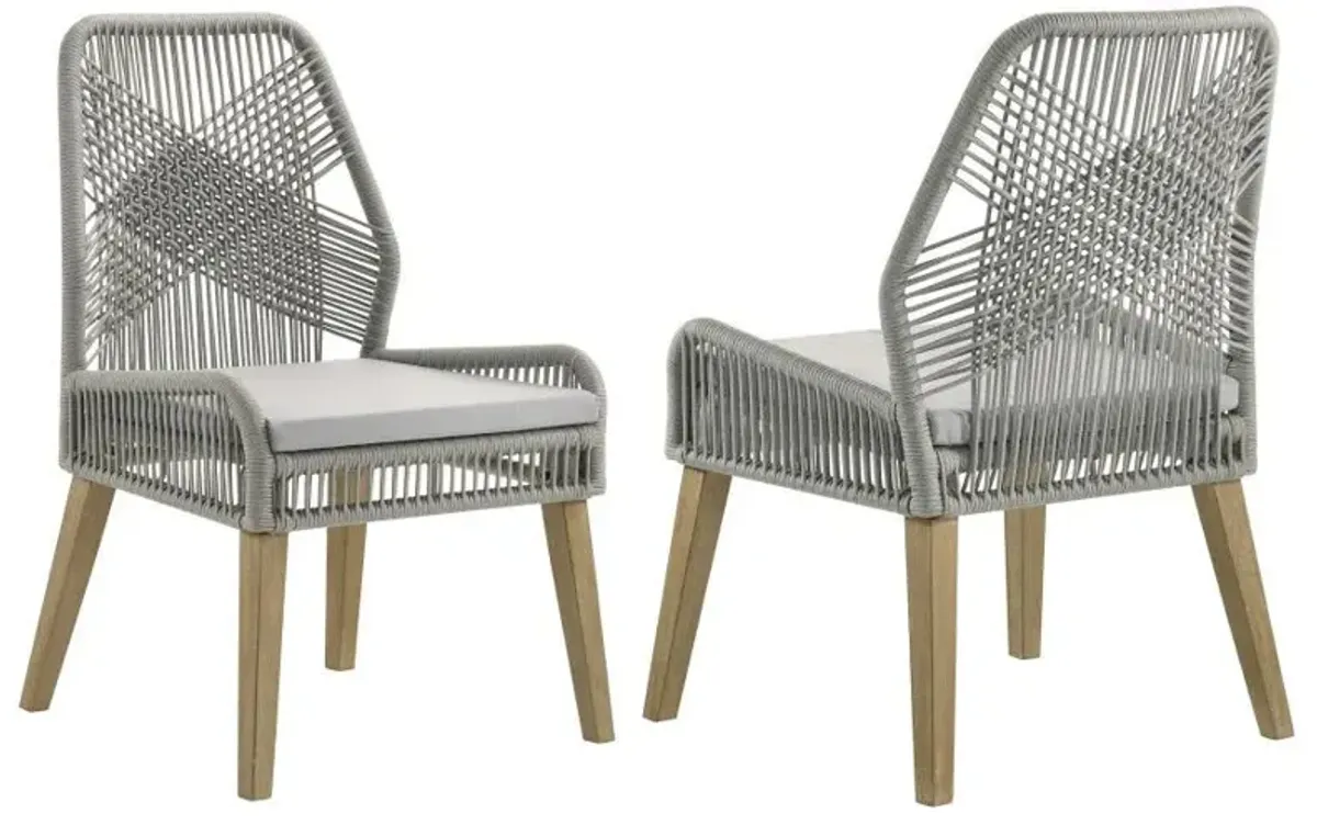 Nakia - Woven Rope Dining Side Chairs (Set of 2)