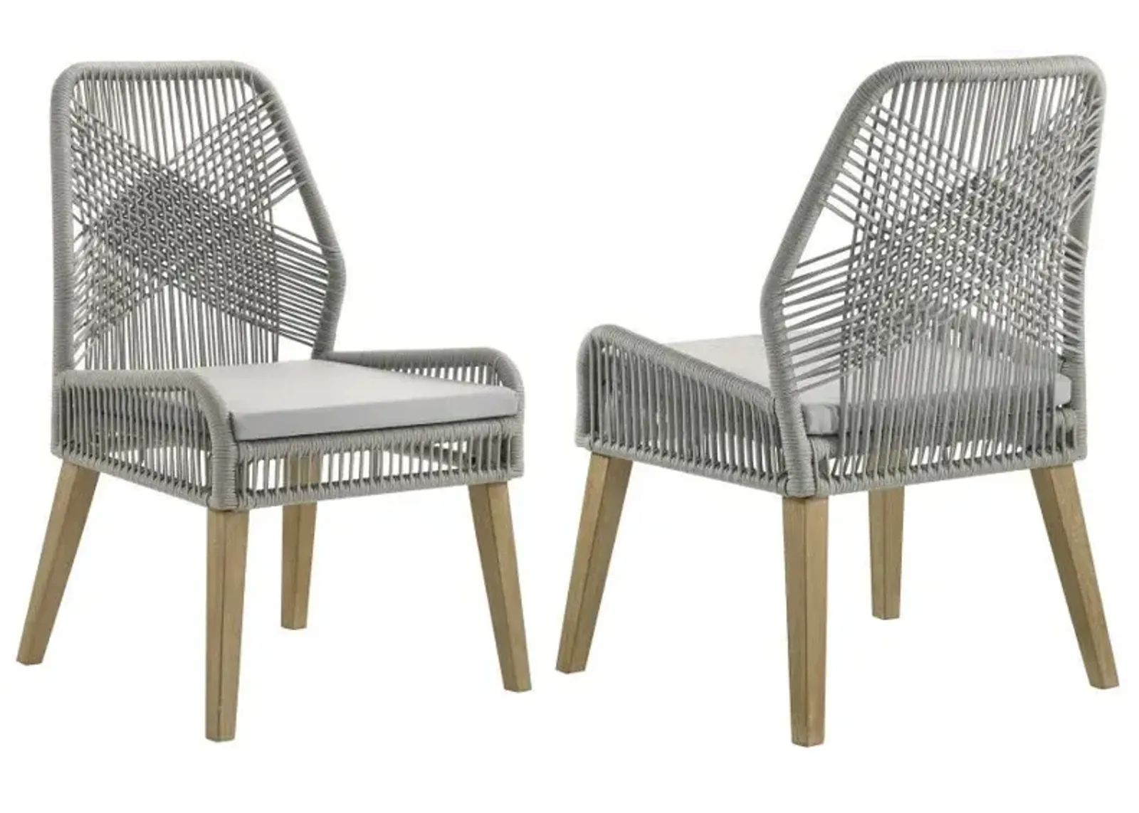 Nakia - Woven Rope Dining Side Chairs (Set of 2)