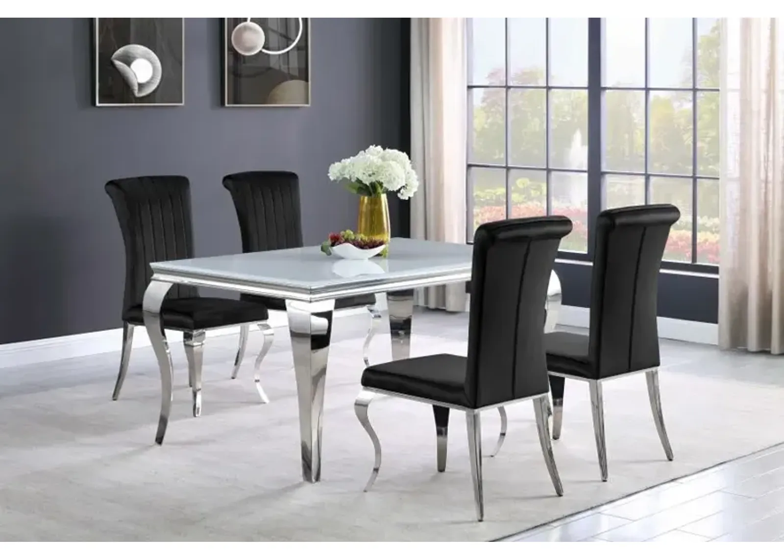 Carone - Rectangular Glass Dining Set