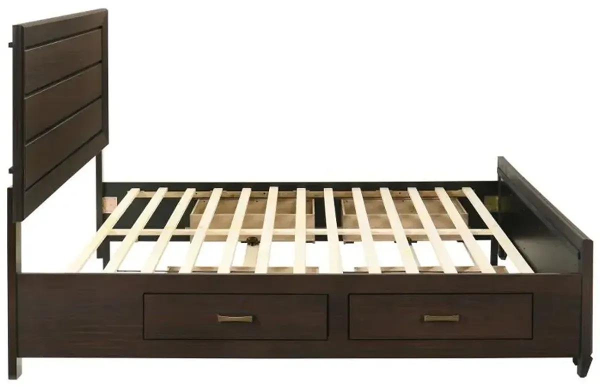 Kauffman - Wood Storage Panel Bed