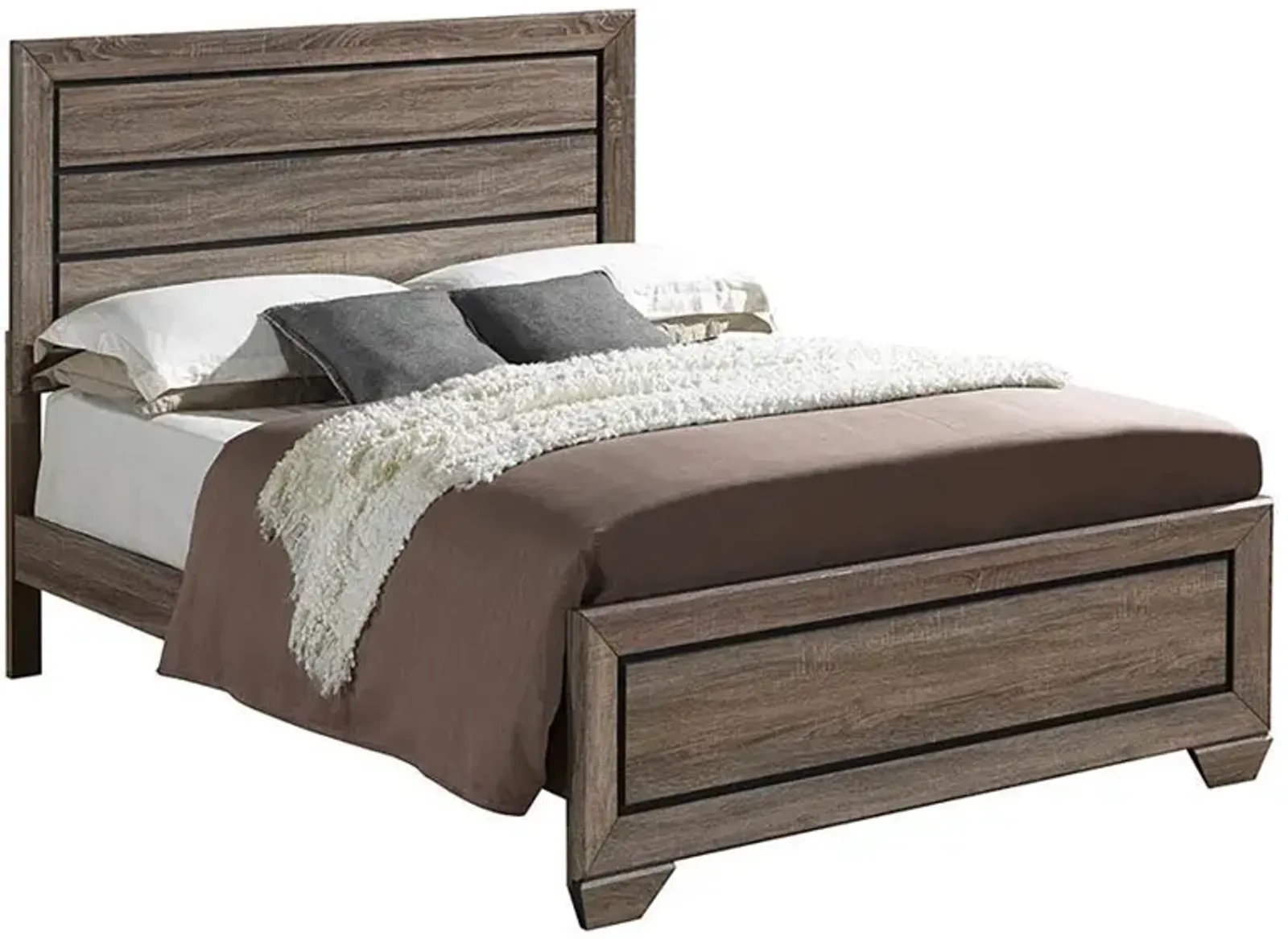 Kauffman - Wood Panel Bed