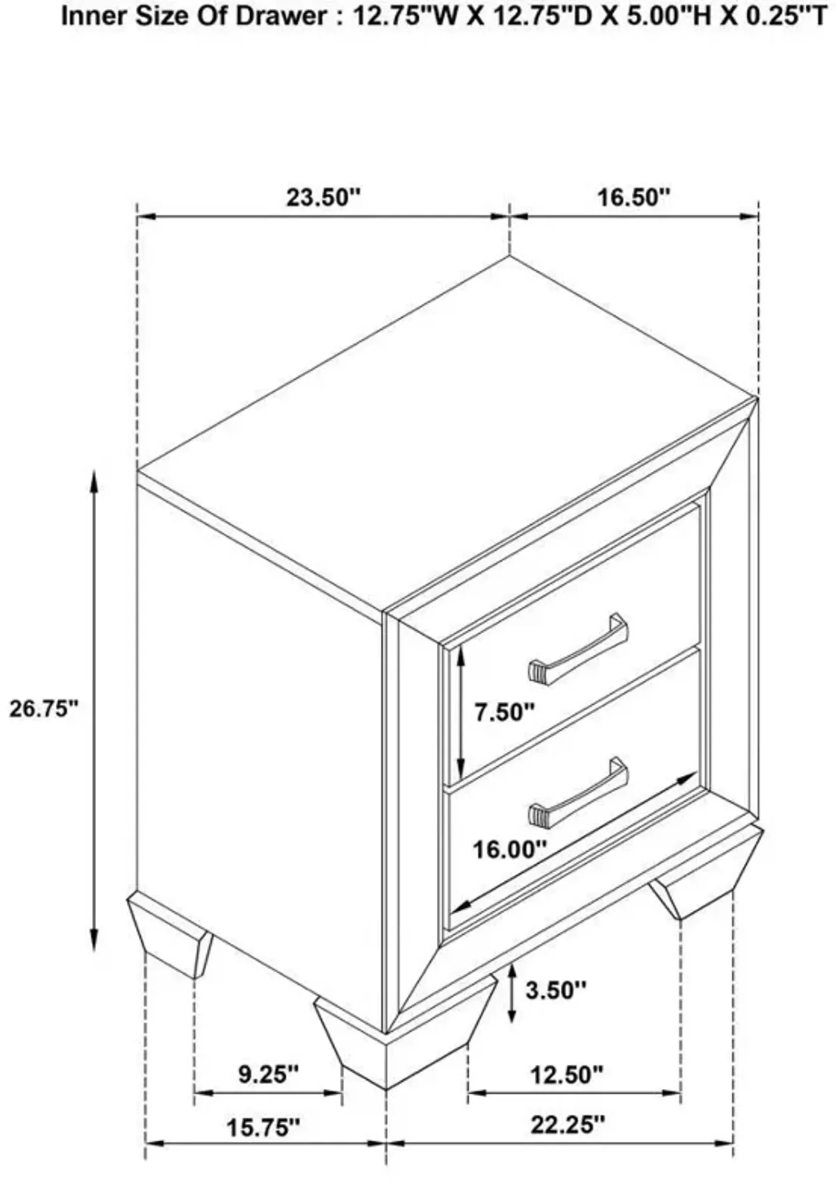 Kauffman - 2-Drawer Nightstand