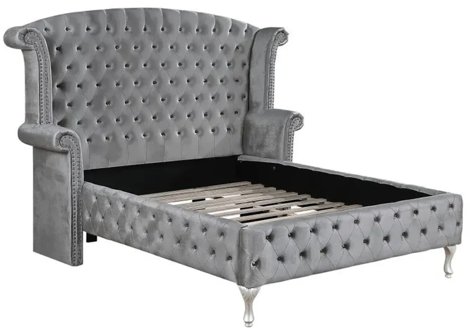 Deanna - Upholstered Wingback Bed