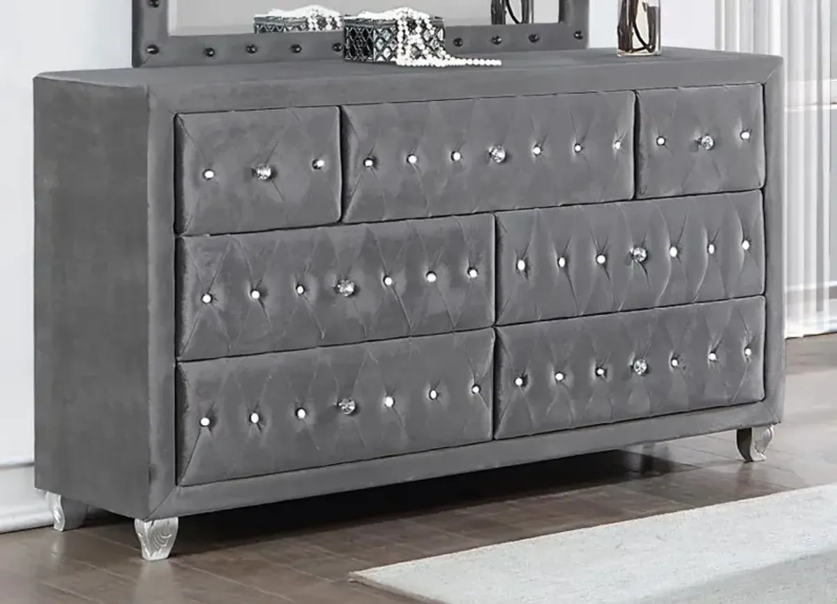 Deanna - 7-Drawer Upholstered Dresser