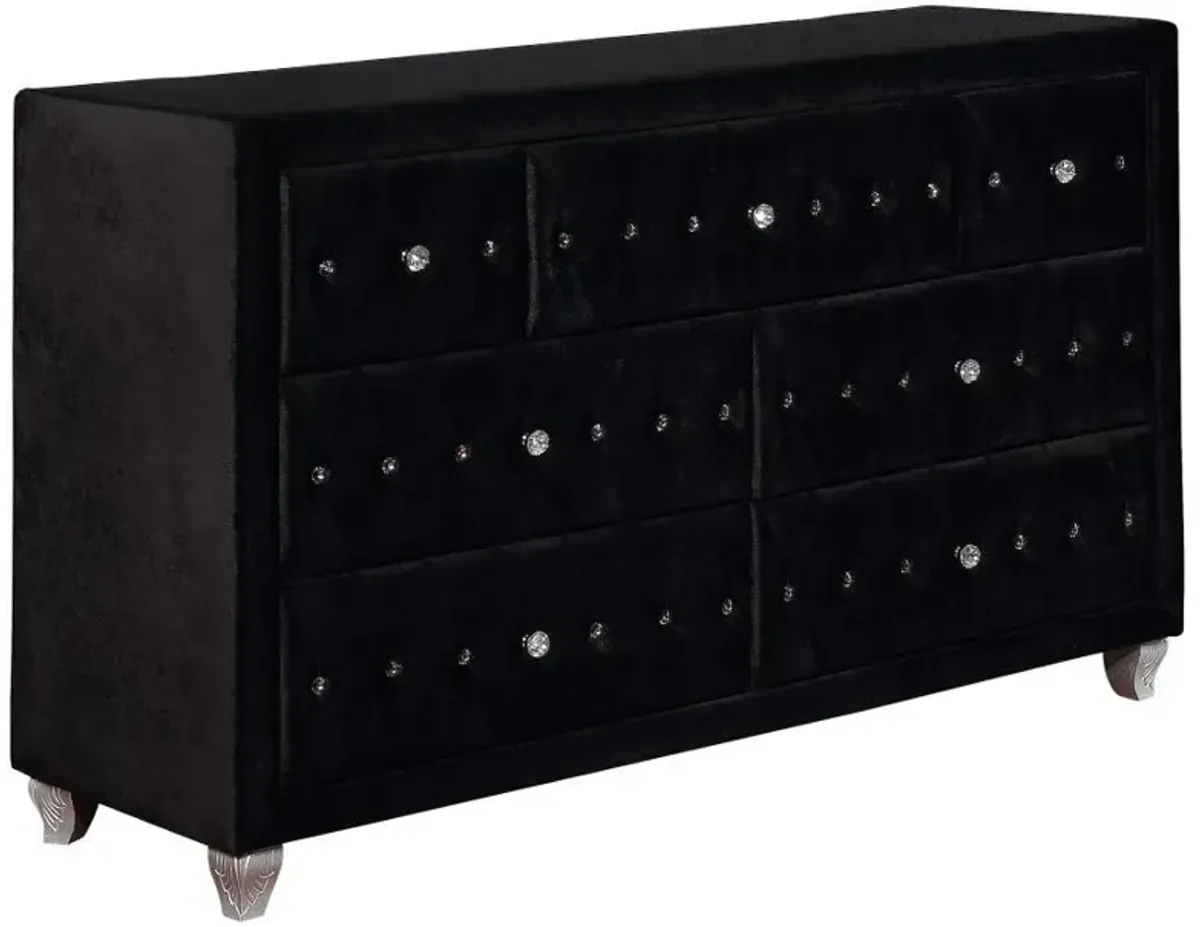 Deanna - 7-Drawer Upholstered Dresser